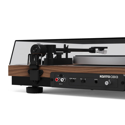 Kanto OBI3 (2nd Gen) Turntable with Bluetooth 5.3, Preamp, and Pitch Control - Walnut
