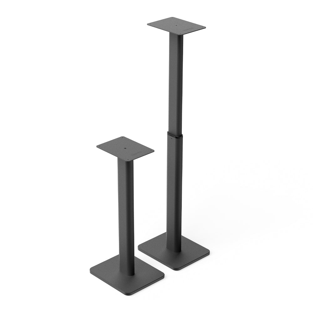Kanto SPH Universal Height Adjustable Bookshelf Speaker Stands - Black, Pair