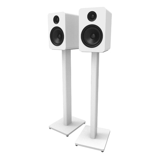 Kanto ST28W 28" Universal Bookshelf Speaker Floor Stand - White, Pair