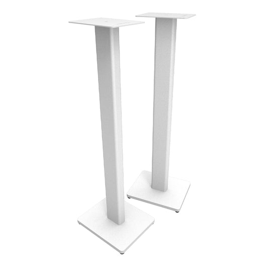 Kanto ST34W 34" Universal Bookshelf Speaker Floor Stand - White, Pair