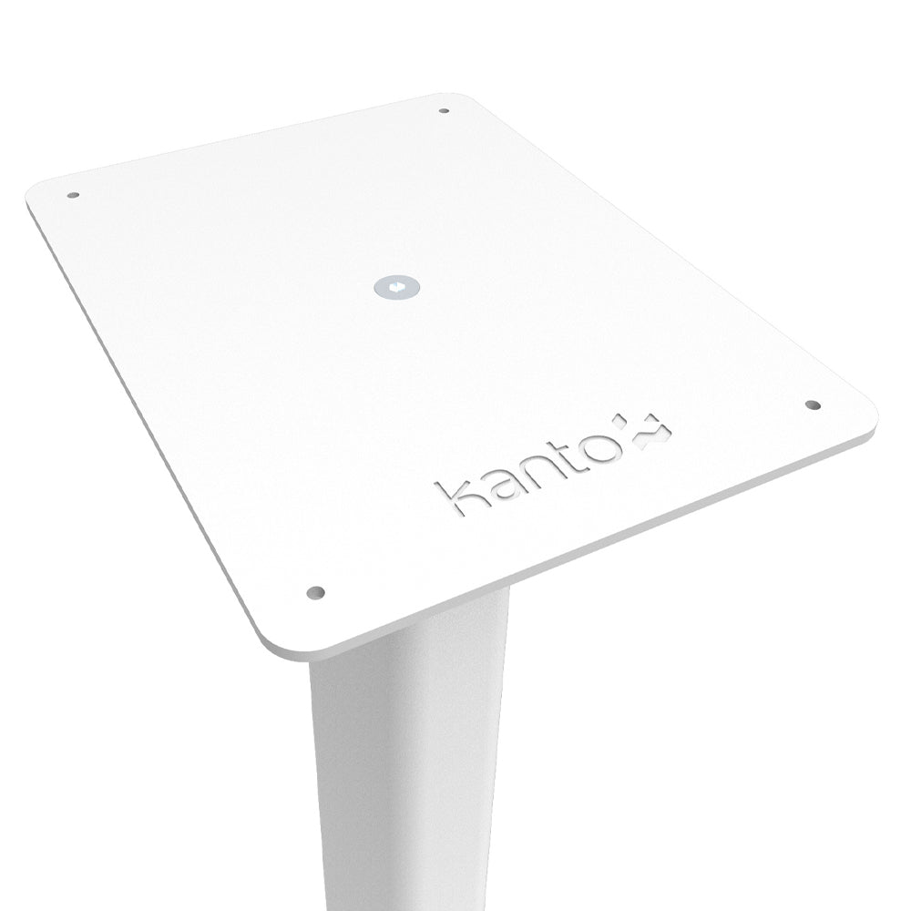 Kanto ST34W 34" Universal Bookshelf Speaker Floor Stand - White, Pair
