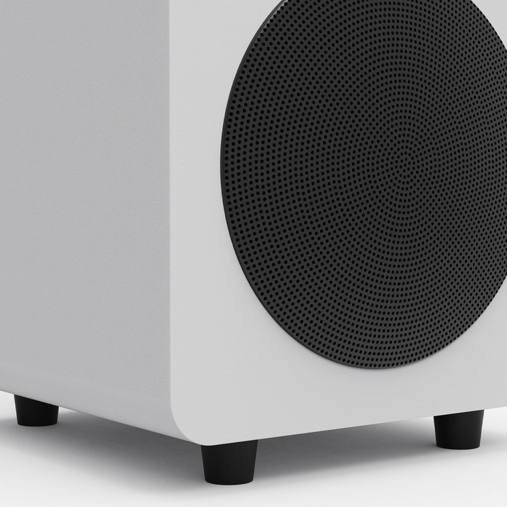 Kanto SUB6 200W 6" Sealed Powered Subwoofer, Matte White