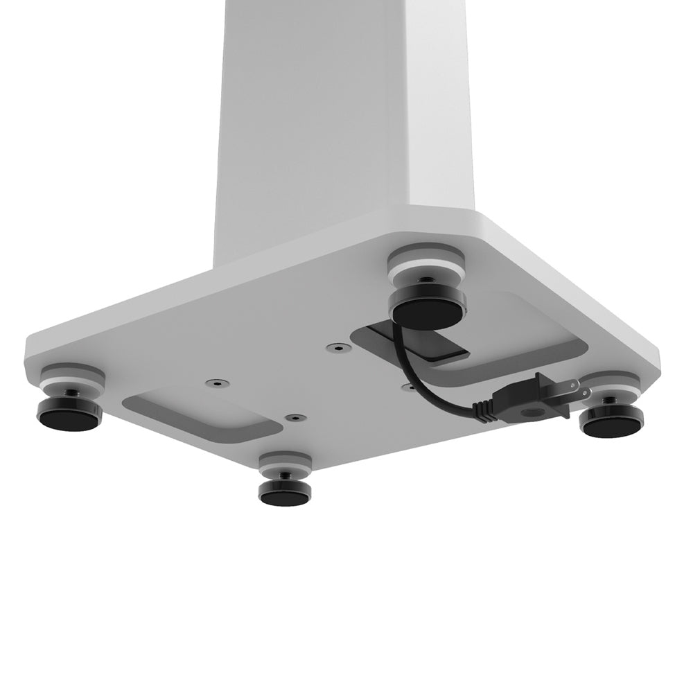 Kanto SX30W 30" Tall Fillable Speaker Stands with Isolation Feet - Pair, White