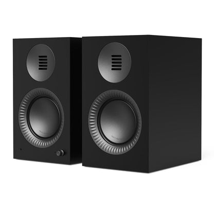 Kanto TUK (2nd Gen) Grand Passive Speaker System with Air Motion Transformer (AMT) Tweeter and 6" Aluminium Concave Woofer, Matte Black w/ Gunmetal