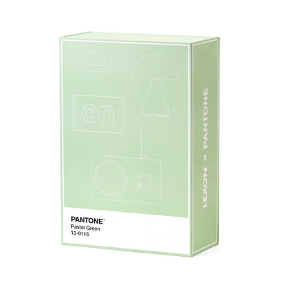 Lexon GIFT Set PANTONE - Includes Mino+ Mini Speaker, Flip Classic Clock, Mina M Lamp, Thykho 3  Speaker - Green