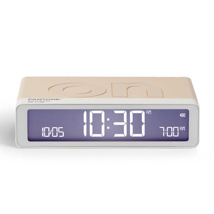 Lexon GIFT Set PANTONE - Includes Mino+ Mini Speaker, Flip Classic Clock, Mina M Lamp, Thykho 3  Speaker - Sand