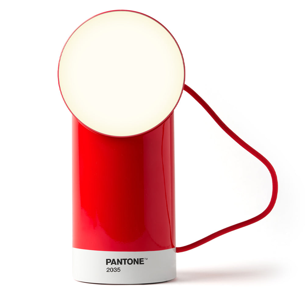 Lexon Orbe Portable Led Lamp With Moving Head PANTONE - 2035 Red
