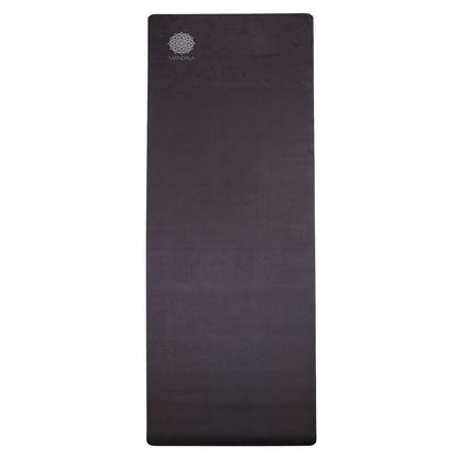 Mandala Yoga Mat Premium Bundle, Includes Yoga Mat 188cm H x 61cm W, Yoga Strap & Steel Hydration Bottle - Black