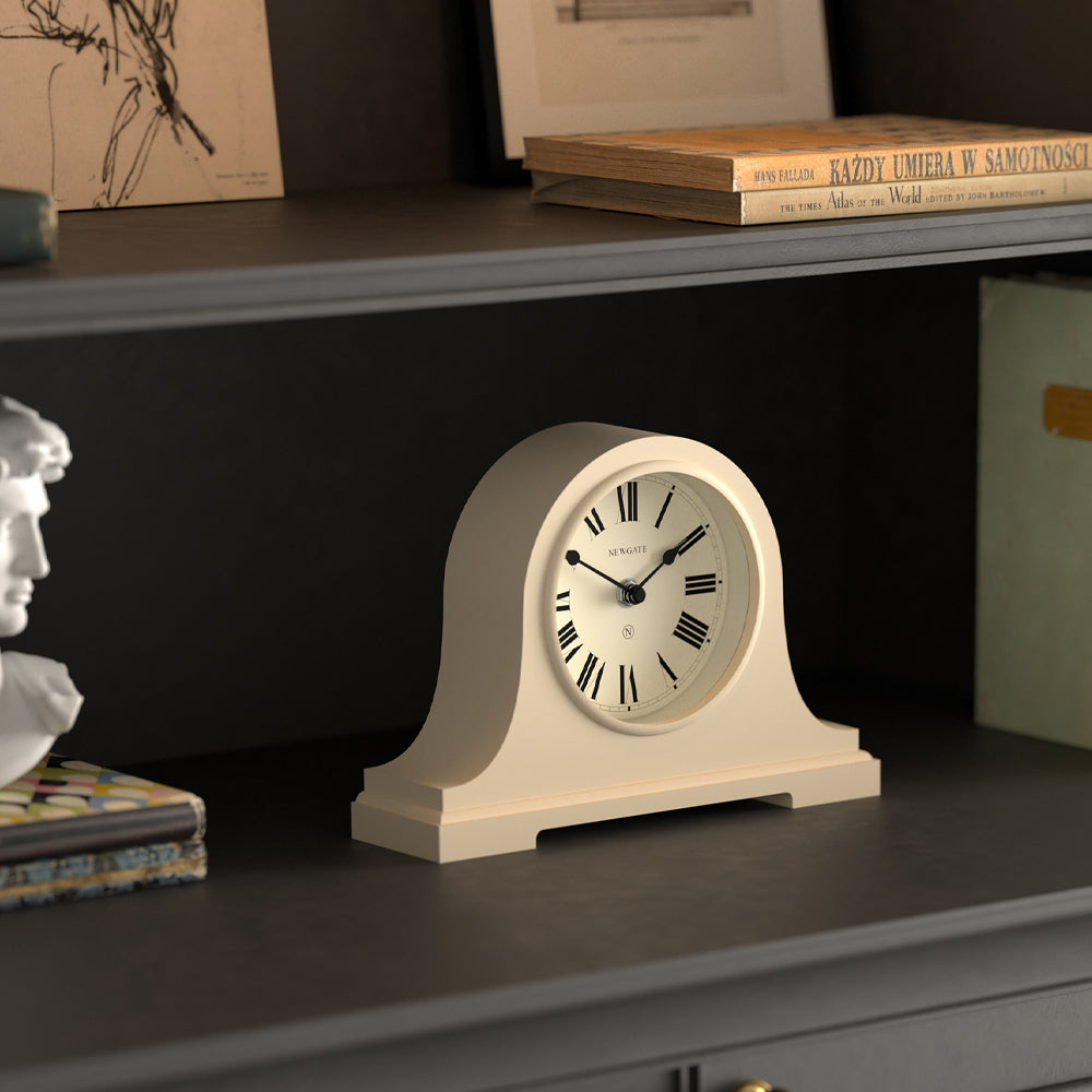 Newgate Broadway Mantel Clock-Vanilla Cream