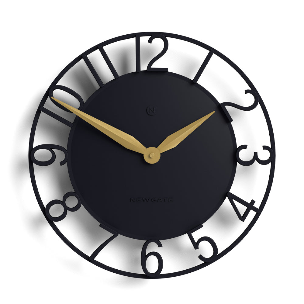 Newgate Time Traveller Wall Clock-Petrol Blue
