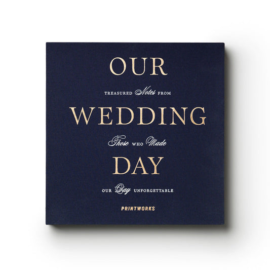 Printworks Wedding Guest Book-Dark Blue