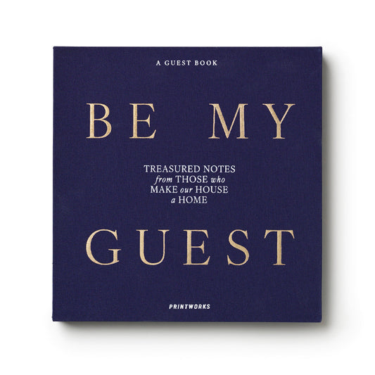 Printworks Guest Book-Be My Guest-Light Blue / Dark Blue