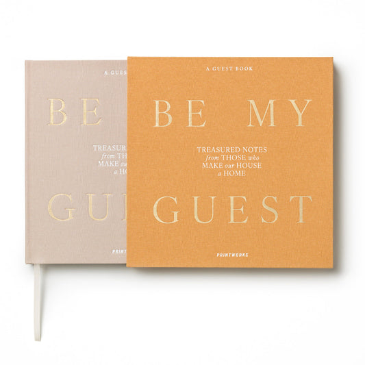 Printworks Guest Book Be My Guest-Beige Yellow