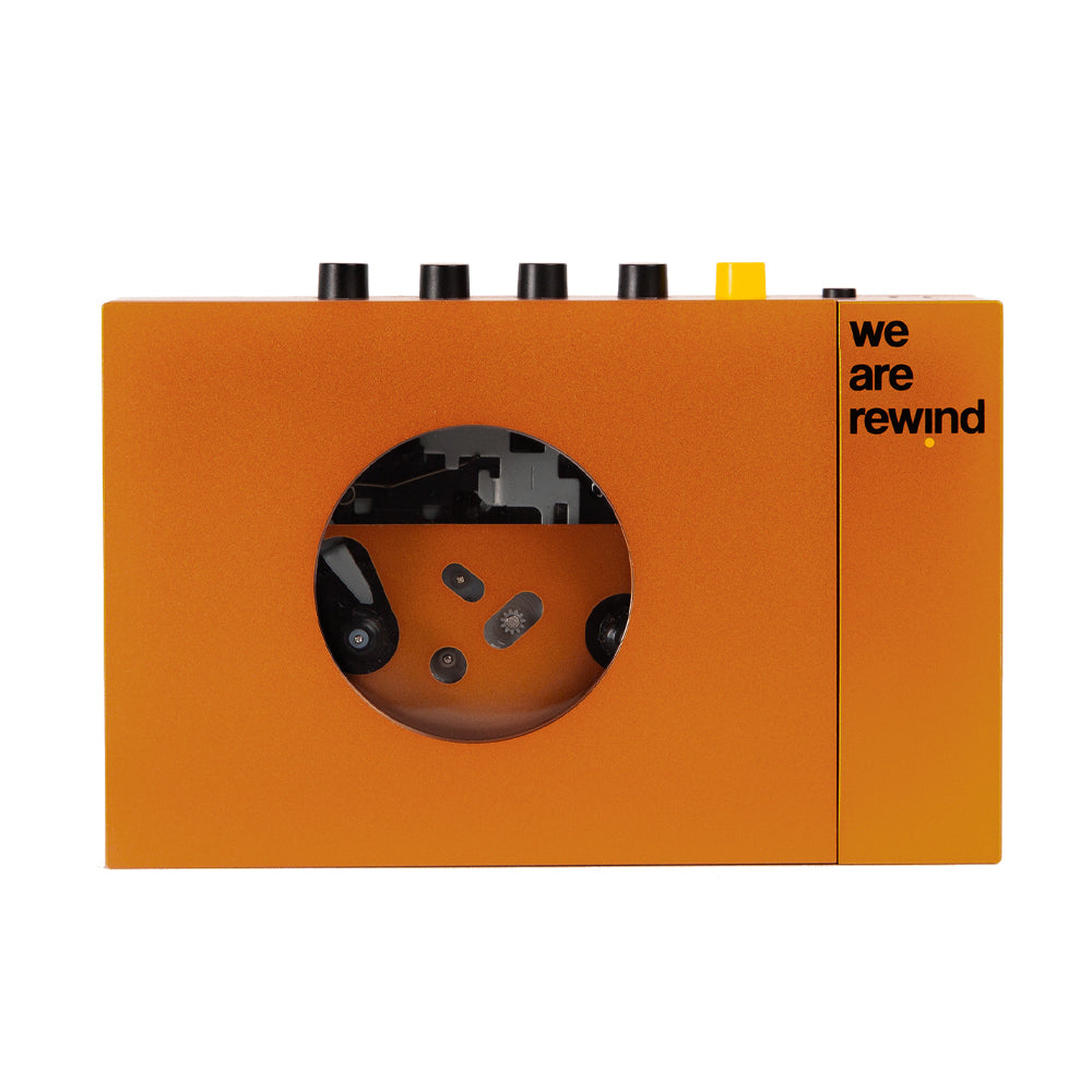 We Are Rewind Portable Cassette Player & Recorder - Serge, Orange