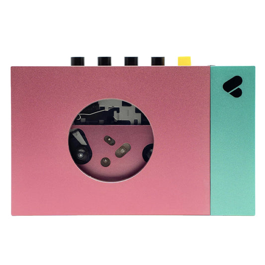 We Are Rewind Portable Cassette Player & Recorder - Edith, Pink & Green