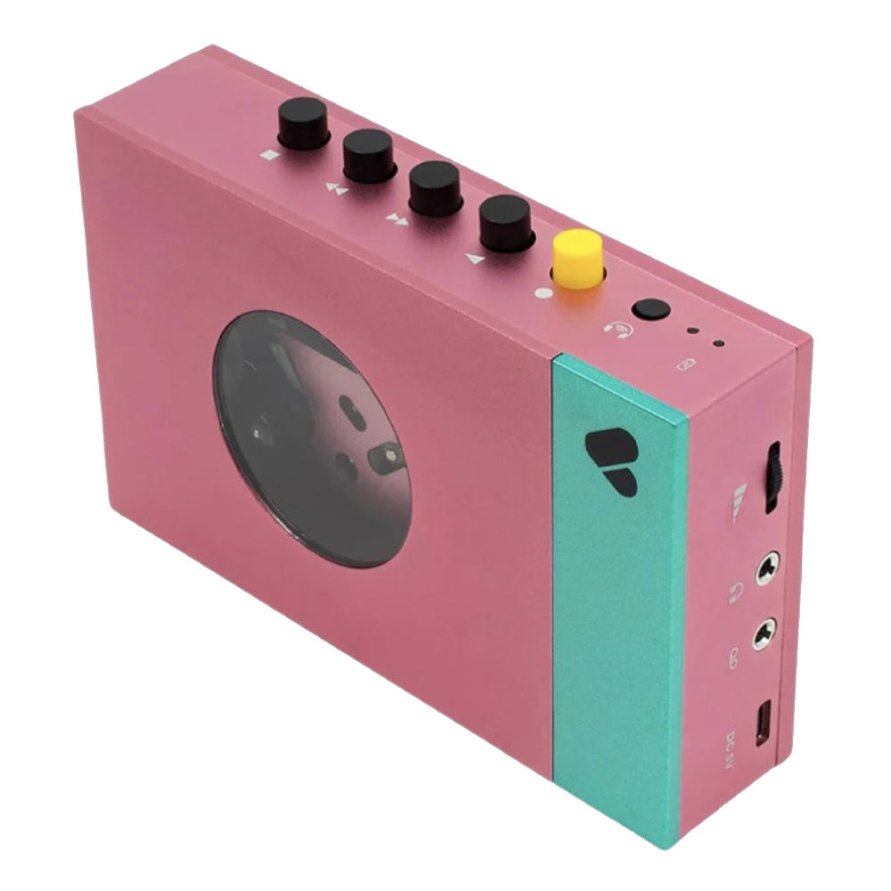 We Are Rewind Portable Cassette Player & Recorder - Edith, Pink & Green