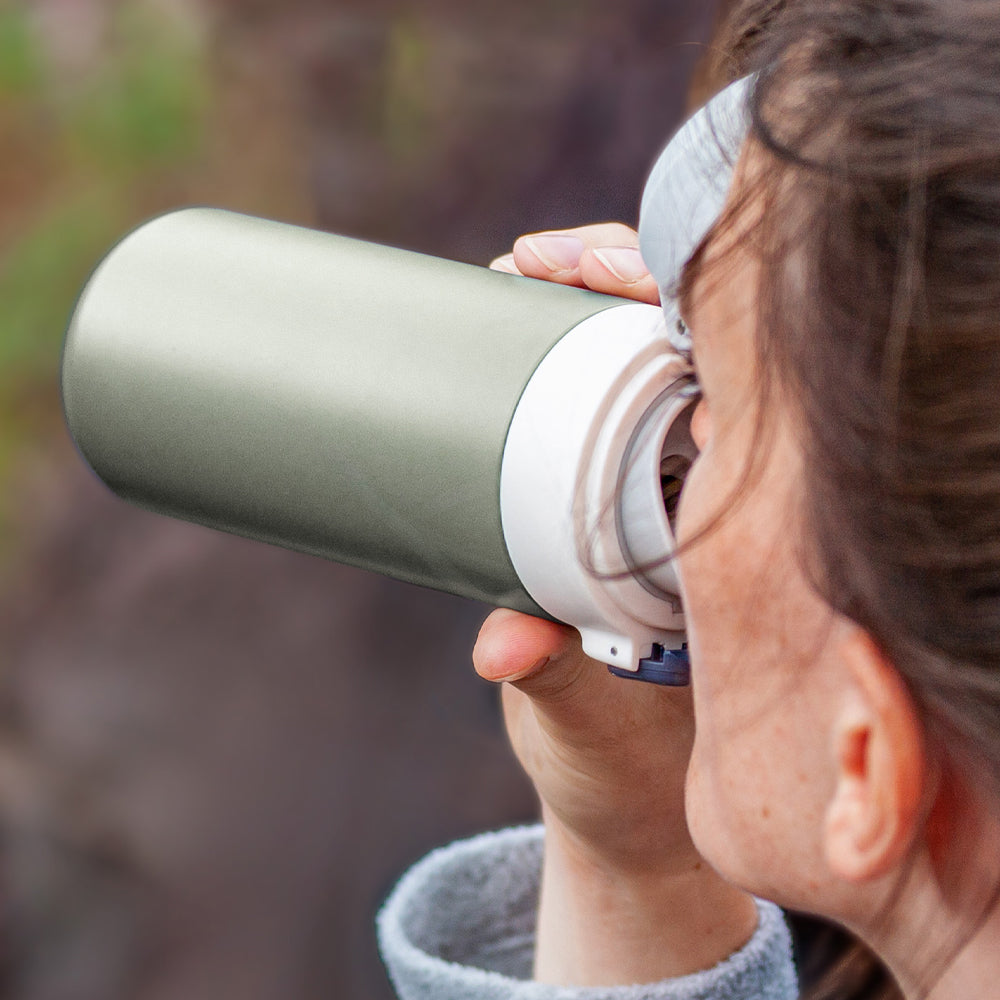 Monbento Mb Pop Insulated Bottle - Green Natural