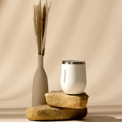 Corkcicle Stemless - 355ml Gloss White