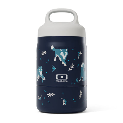 Monbento Handy Kids Insulated Lunch Box with Compartments - Wolf