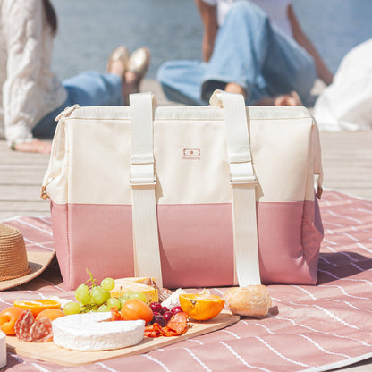 Monbento Escape - The XXL Insulated Bag For All Your Outings - Pink Moka