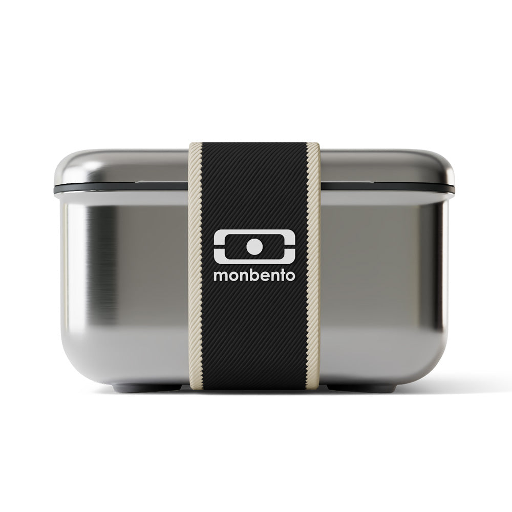 Monbento Mb Sense L The microwave-Safe Metal Lunch Box - Black Onyx