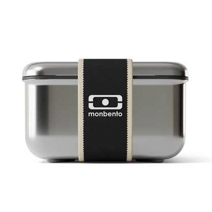 Monbento Mb Sense L The microwave-Safe Metal Lunch Box - Black Onyx