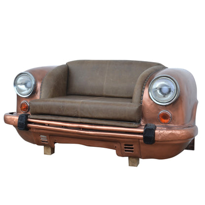 Jupiter Upcycled Car Front Leather Sofa 160cm