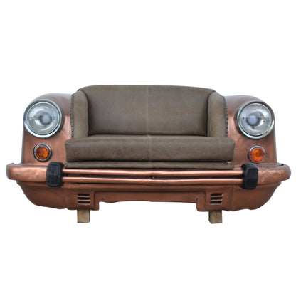 Jupiter Upcycled Car Front Leather Sofa 160cm