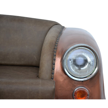 Jupiter Upcycled Car Front Leather Sofa 160cm