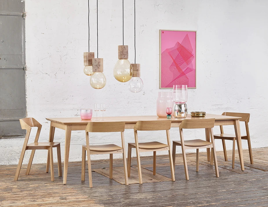 Jylland Extendable Dining Table - Natural Oak - 200cm to 260cm - by TON