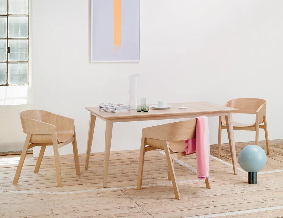 Merano Armchair - Natural Oak - Veneer Seat - by TON