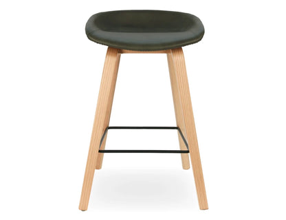 Kobe Stool - Natural - Vintage Green Seat