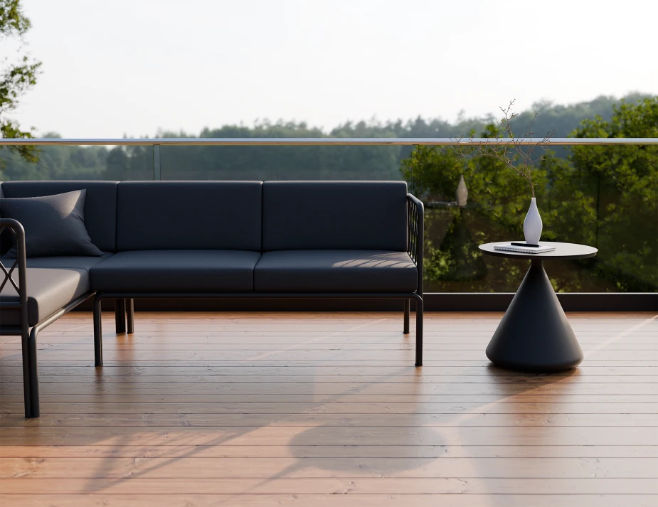 Kora Side Table - Outdoor - Charcoal