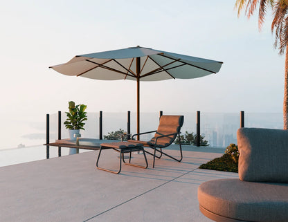 Paloma Footrest - Outdoor - Charcoal