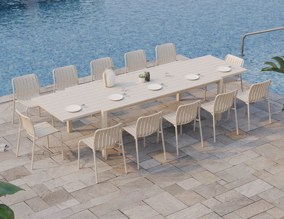 Reflect Table - Outdoor - Extendable - Latte