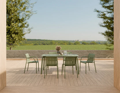 Roku Armchair - Outdoor - Eucalyptus Green