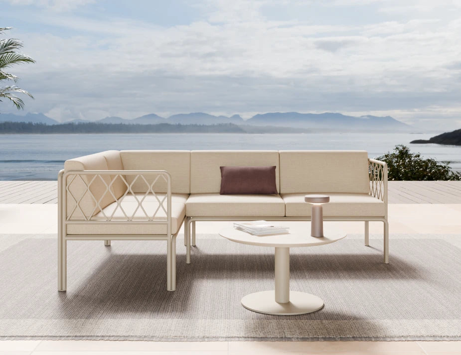 Seville Config A Corner Sofa - Latte - Outdoor