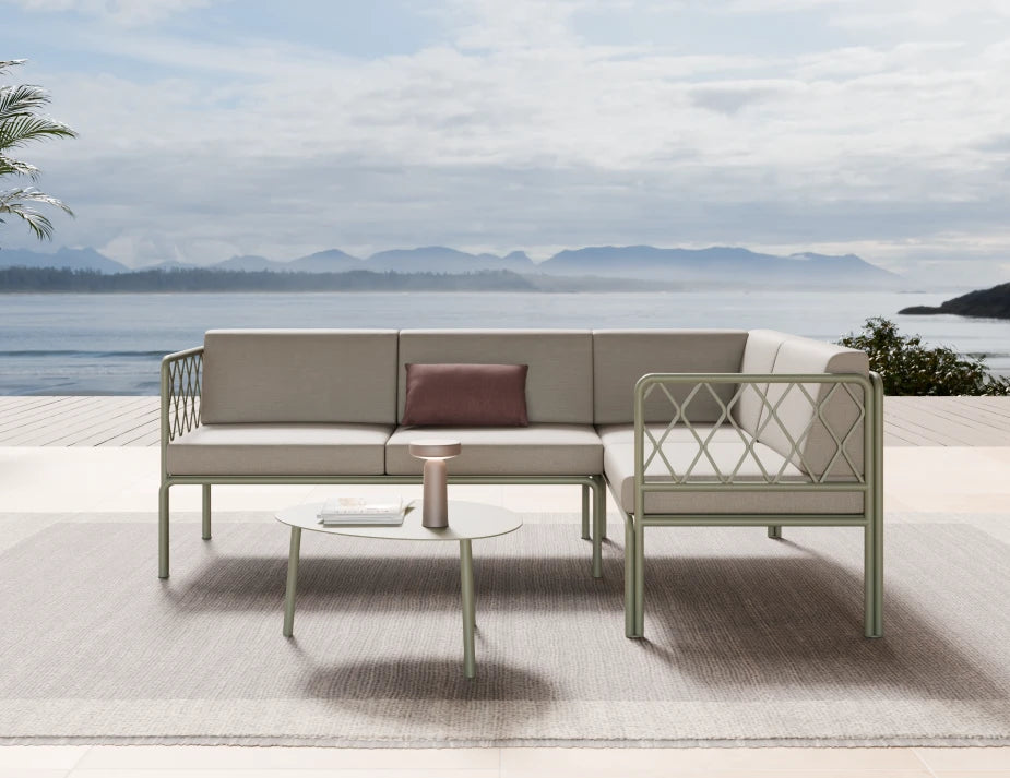 Seville Config B Corner Sofa - Eucalyptus Green - Outdoor