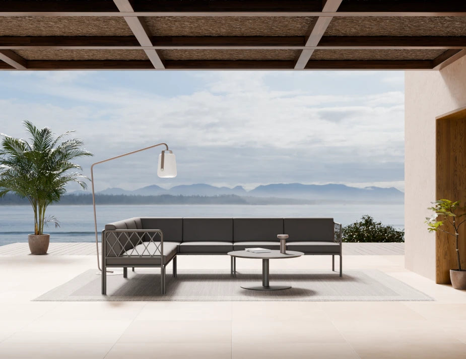 Seville Config C Corner Sofa - Charcoal - Outdoor