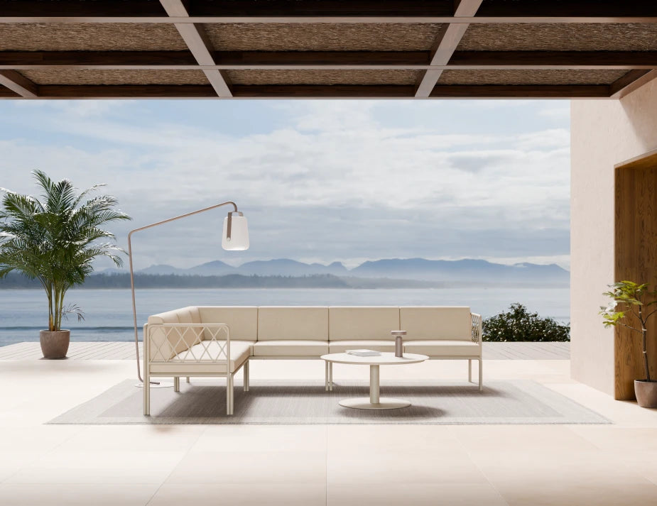 Seville Config C Corner Sofa - Latte - Outdoor