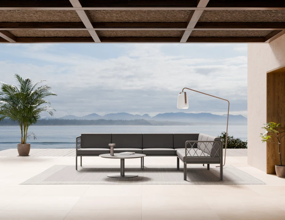 Seville Config D Corner Sofa - Charcoal - Outdoor