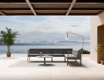 Seville Config D Corner Sofa - Charcoal - Outdoor