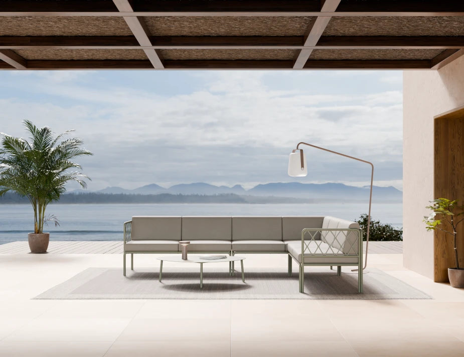 Seville Config D Corner Sofa - Eucalyptus Green - Outdoor
