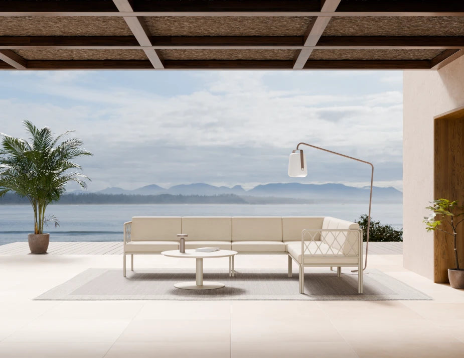 Seville Config D Corner Sofa - Latte - Outdoor
