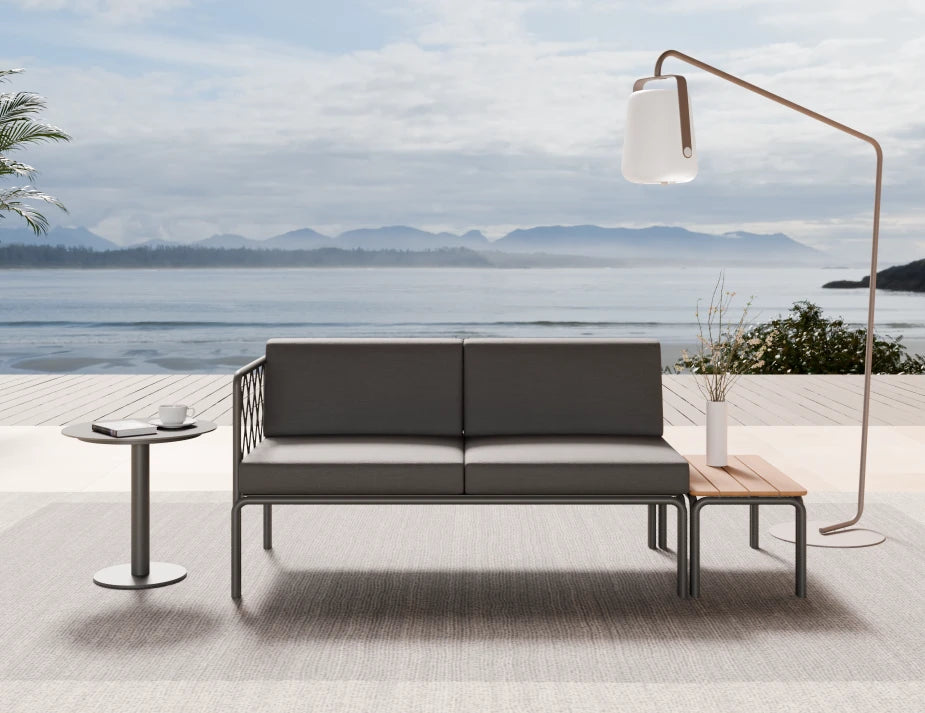 Seville Config E - 2 Seater Sofa - Charcoal - Outdoor