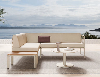 Seville Config H Corner Sofa - Latte - Outdoor