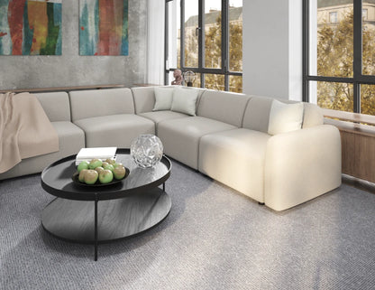 Atticus Ottoman - Oyster Grey