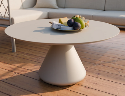 Kora Coffee Table 90cm Dia - Outdoor - Latte