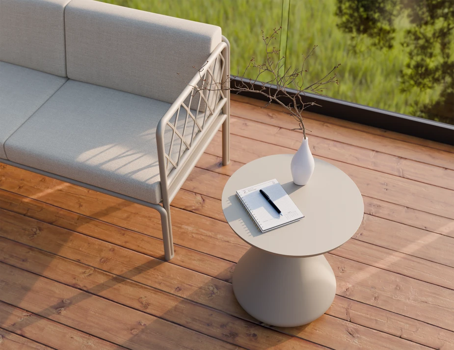 Kora Side Table - Outdoor - Latte