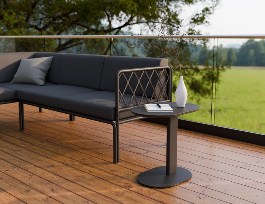 Deck Side Table - Outdoor - Charcoal